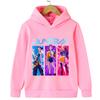 KPop Demon Hunter Rumi Derpy Cartoon Girls Boy Hooded Sweatshirt Warm Children's Wave Fashion Casual Tops Casual Girls Clothing