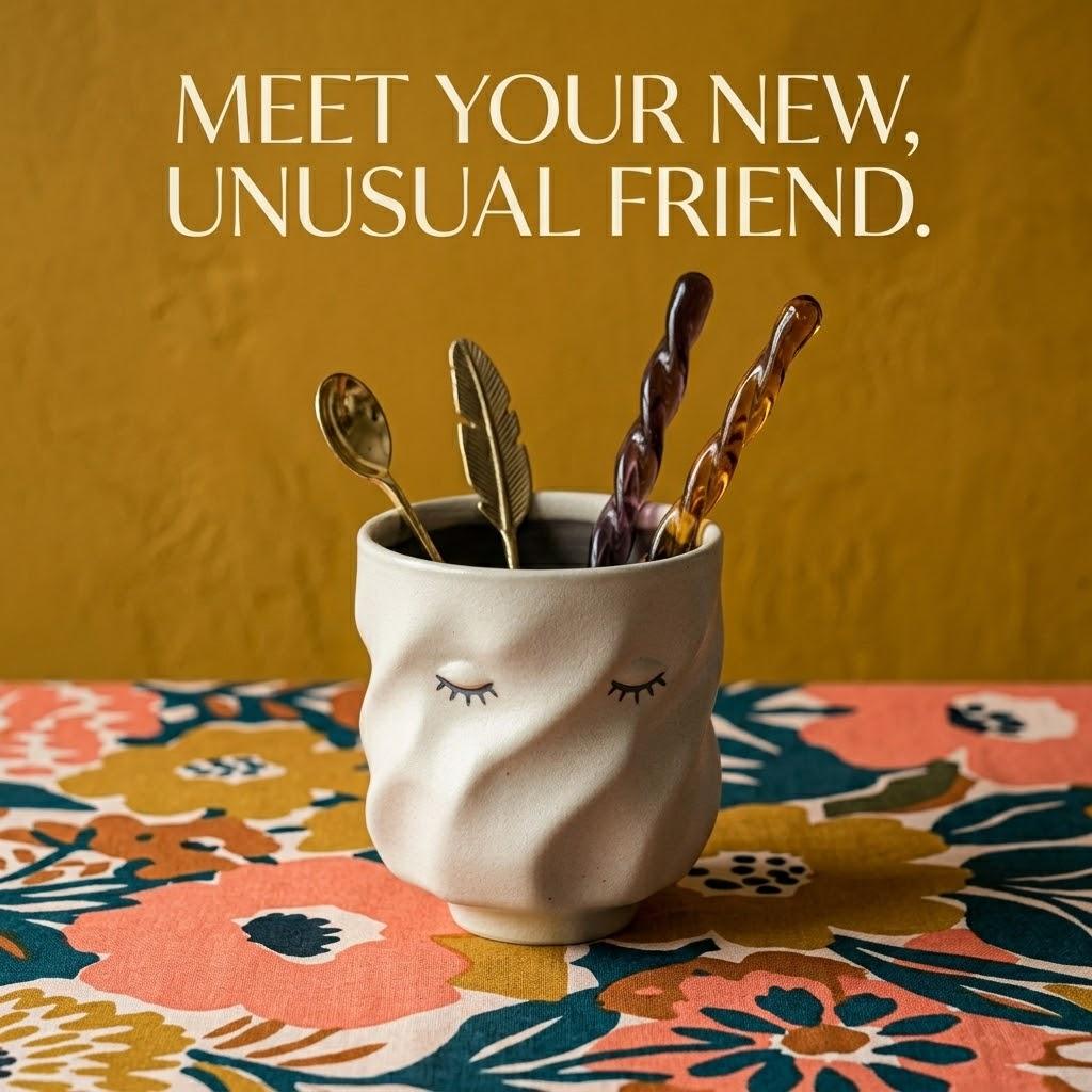 Hand-Finished Sculptural Ceramic Cup – Wabi-Sabi Inspired Artisanal Drinkware