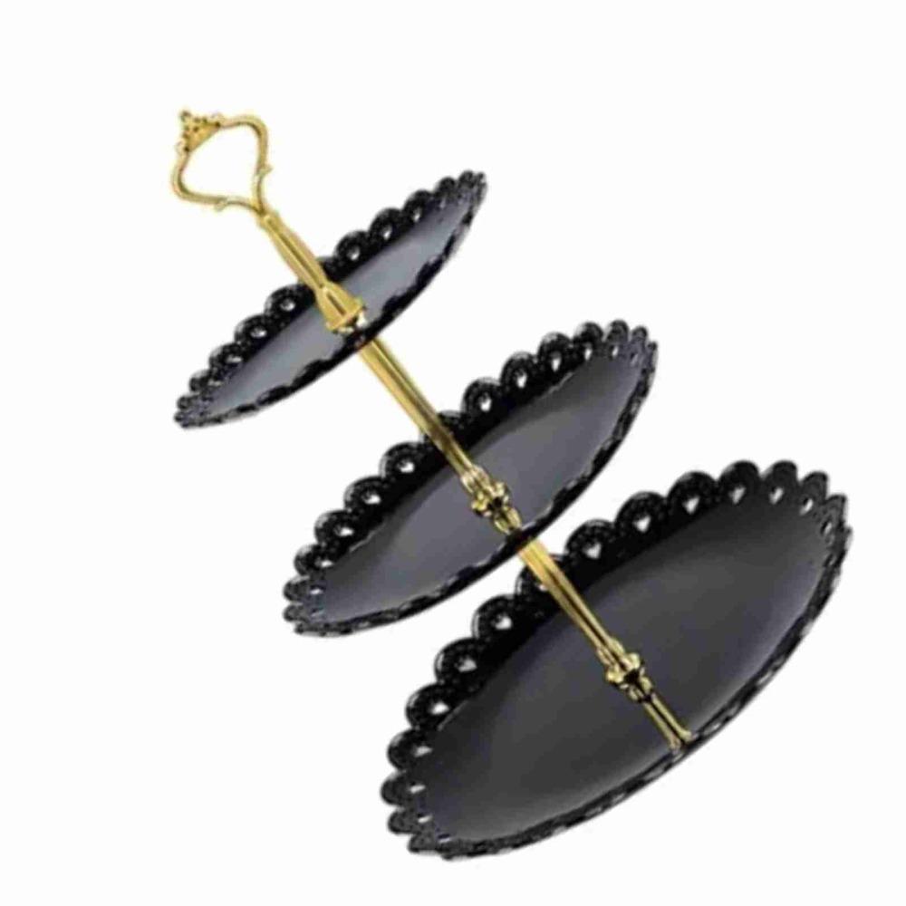 Plastic Material Dessert Tray Stand Luxurious Design Cupcake Tower Stand Celebration