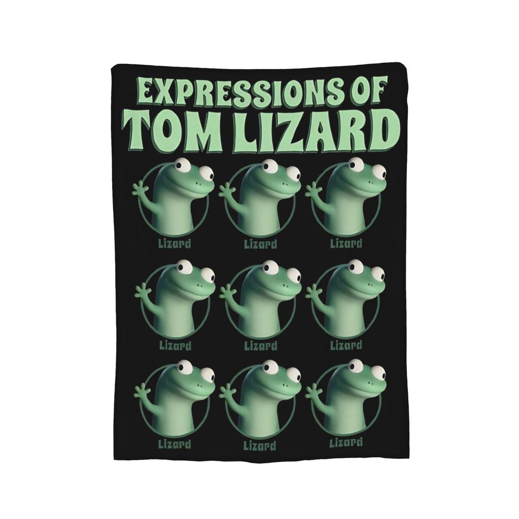 Hoppers Cute Tom Lizard  Retro  Blankets  Flannel Throw Blankets Bedroom Sofa Decoration Ultra-Soft Warm Bedsprea ,