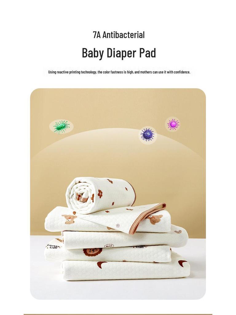 Baby Cotton Waterproof Antibacterial Mattress Pad - Washable Summer Pad