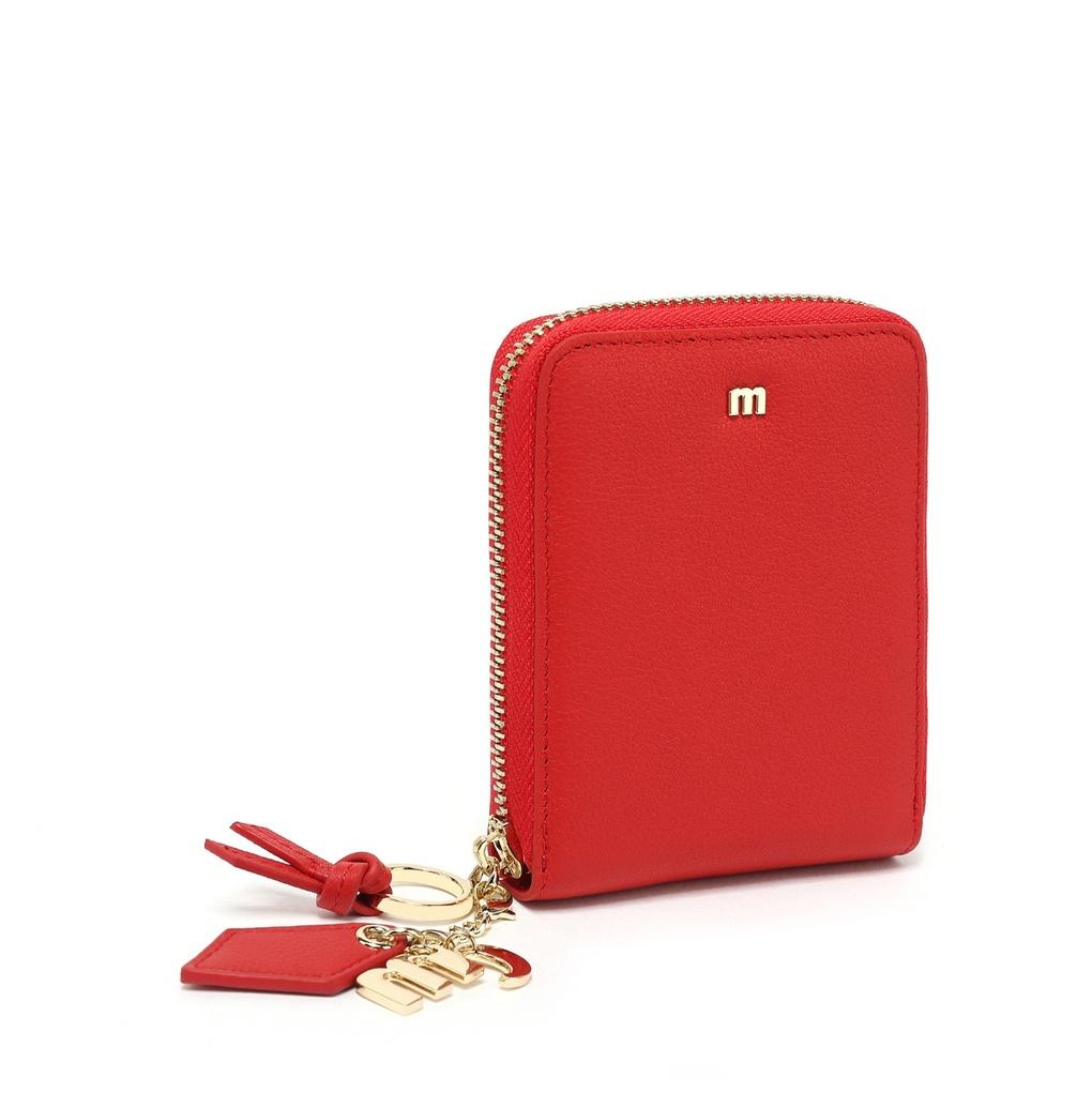 Mari eclaire 11 8 100% natural cowhide women's slim wallet