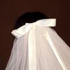 White Bridal Veil Lace Edge Women's Tulle New Wedding Veil