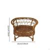 1:12 Doll House Rattan Chair ,Miniature Craft ,Ob11 Wicker Accessories ,