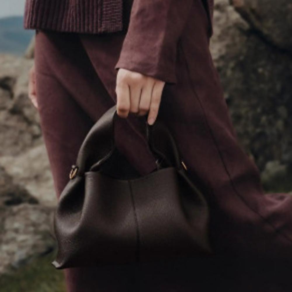 Женская сумка-ланч-бокс с французской текстурой 2024 года