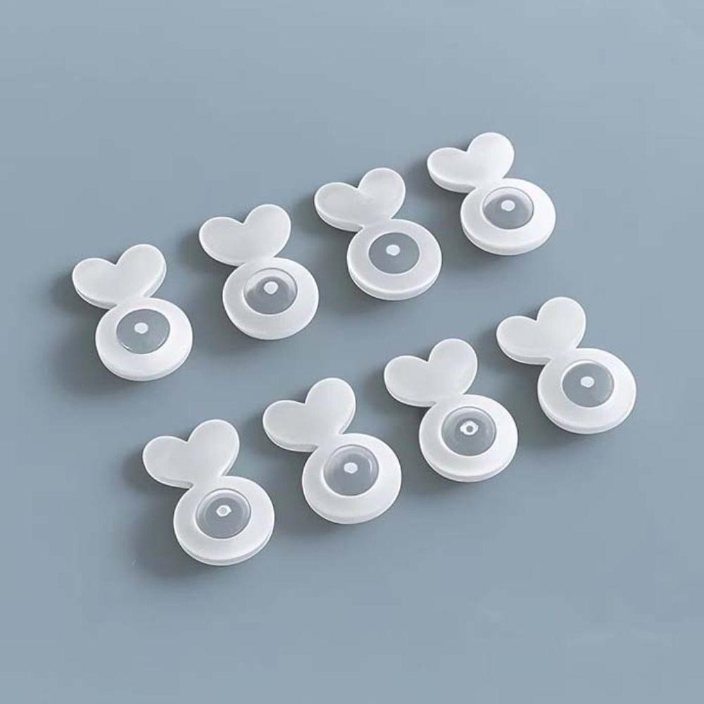 60-80 шт. Поддерживающие серьги-лифтеры в форме сердца, Заглушки для ушей в форме кролика, Блокирующие колпачки, Поддержка серег