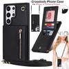New Leather Wallet Crossbody Case For iPhone 15 14 Plus 13 12 11 Pro Max XsMax for Samsung S23 S22 S21 S20 Ultra Plus Note20Ultra for Huawei P40 Pro