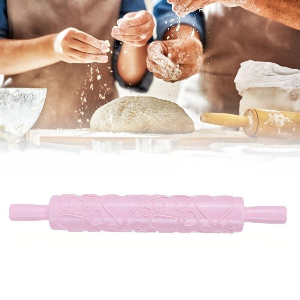 Heart, Butterfly Honeycomb Fondant Rolling Pin PP Cake Rolling Pin Cookies Biscuits Pastry