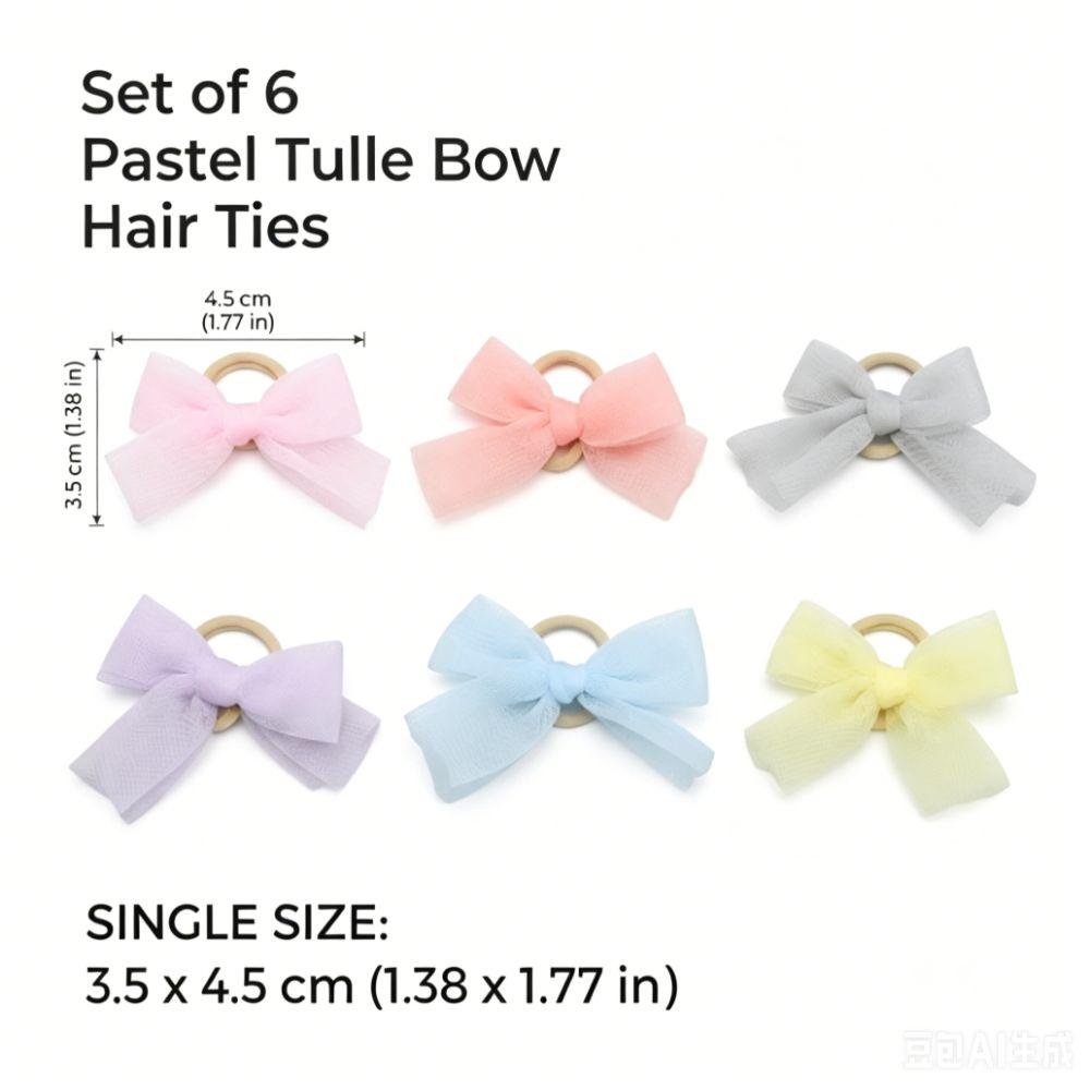 36PCS Bow Shape Pet Hair Bow Handmade Pet Hair Clip Exquisite Craft Pet Head Ornament Party Decor