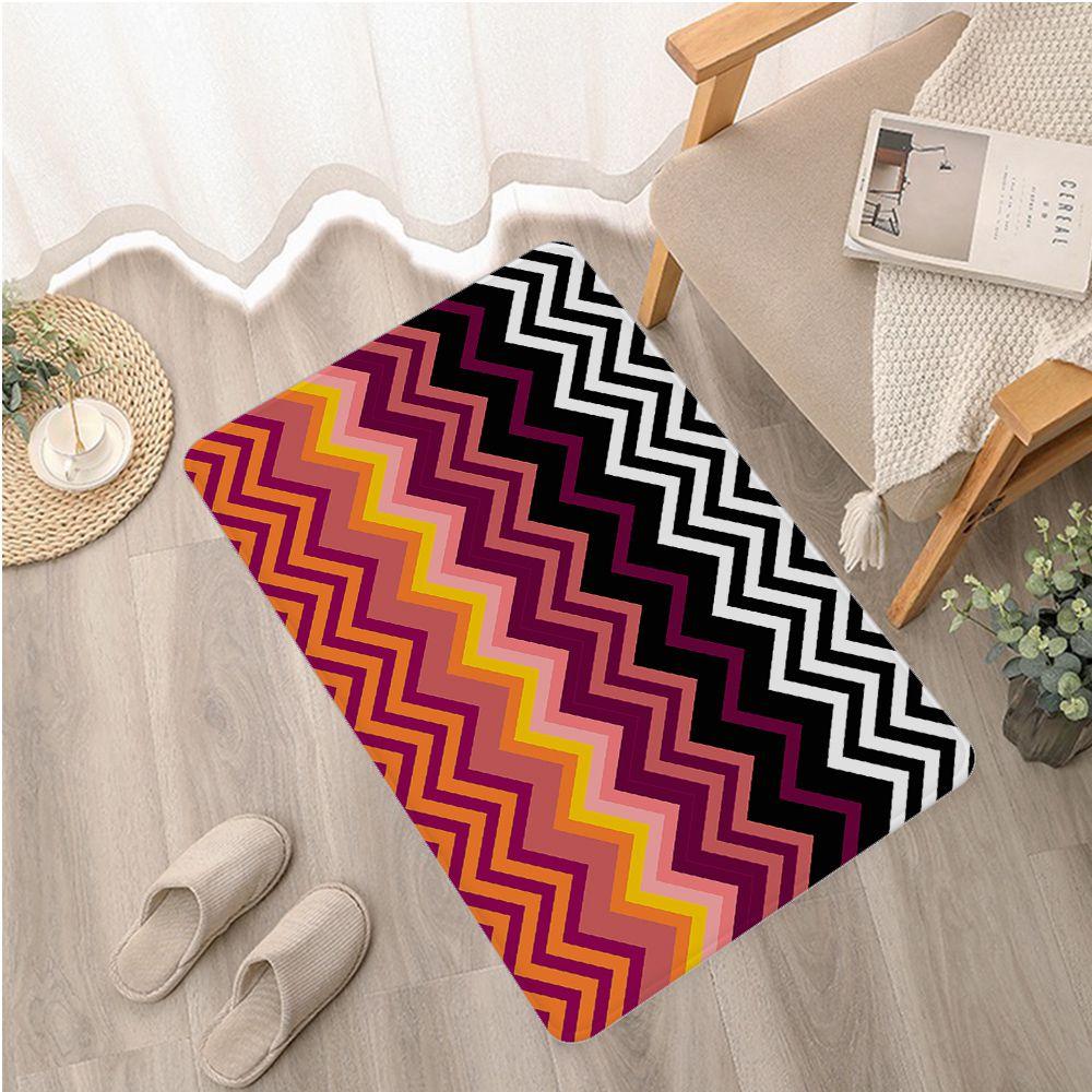 Коврик для входной двери в стиле Missoni, домашний коврик в скандинавском стиле, полосатые ковры с принтом волн для спальни, гостиной, прихожей, домашний декор, ковры