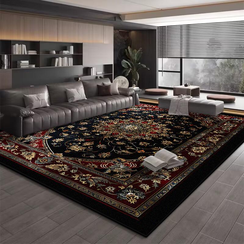 Ковер на пол для кухни в ретро европейском стиле Нескользящие ковры для украшения гостиной Домашние ковры большой площади Коврик для ковра для пола
