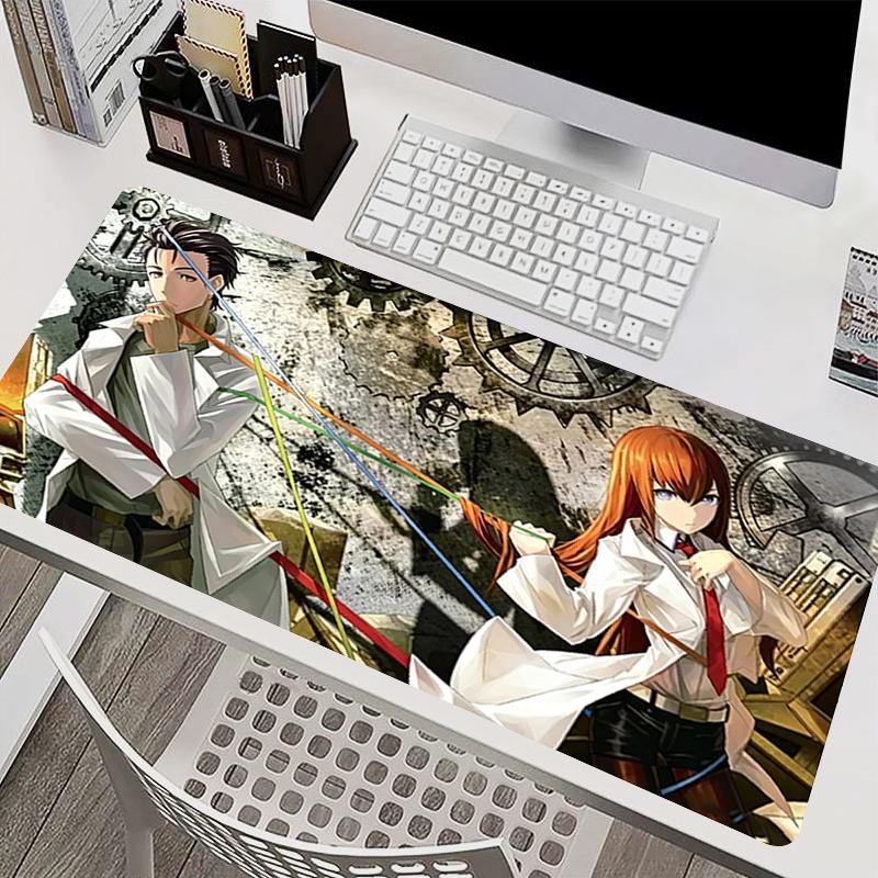 Kawaii Anime Mouse Pads Gamer Keyboard Pads Notebook Mousepad Steins Gate Computer Desk Mat Hot Gaming Mouse Mats For Cs Go Lol