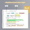 Detachable Loose-leaf Notepad Loose-leaf Grid Planner Note Taking Mind Map Notebook  School Office