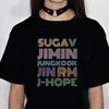 100% Cotton T Shirt Unisex's WoUnisex Clothing Jungkook Golden Korean Fashion Kpop Printed Graphic T-Shirt Top Summer Clothes Unisex