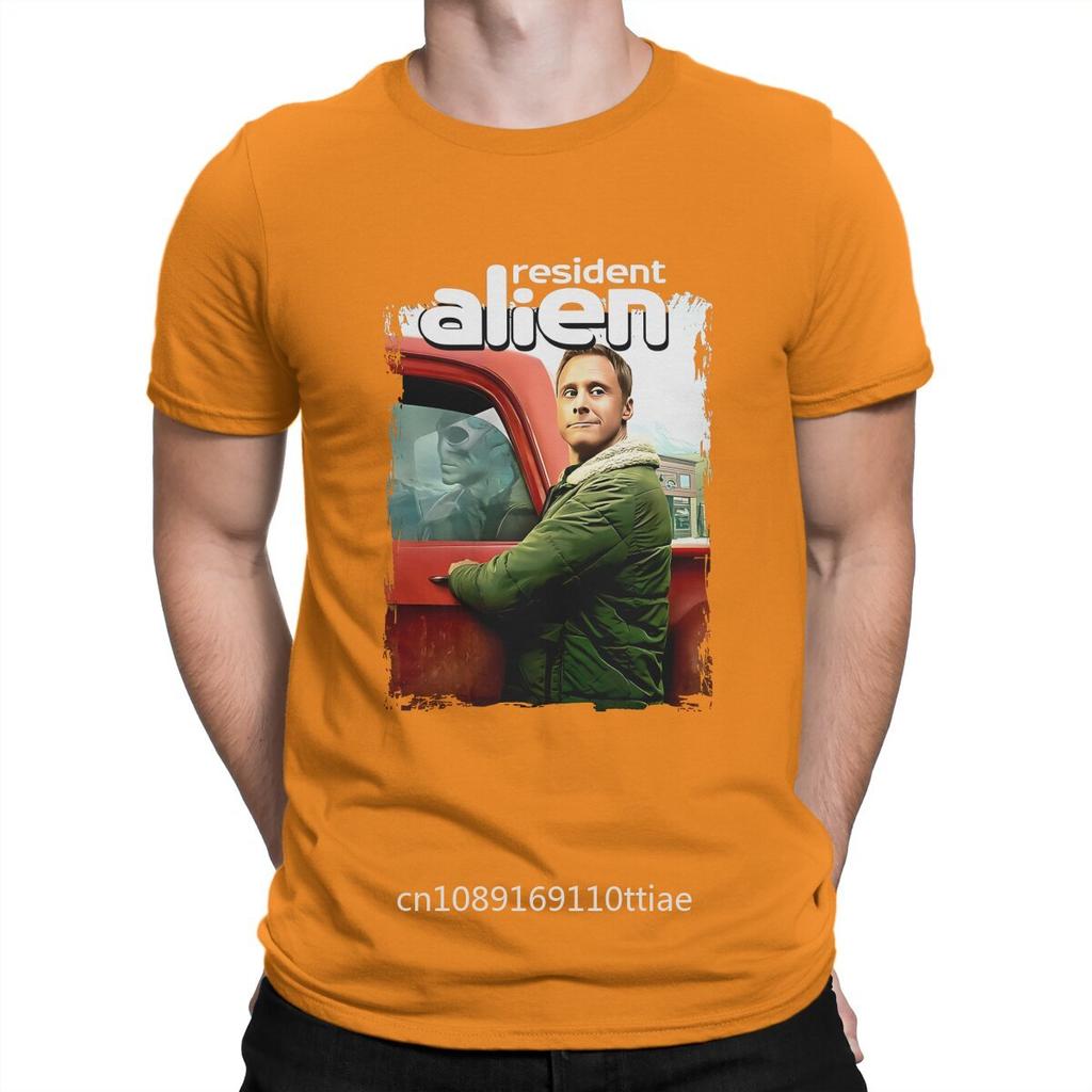 Awesome Series Art Perfect Xmas Fan T-Shirt Men Round Neck Cotton T Shirt Resident Alien Short Sleeve Tee Shirt Gift Idea Tops