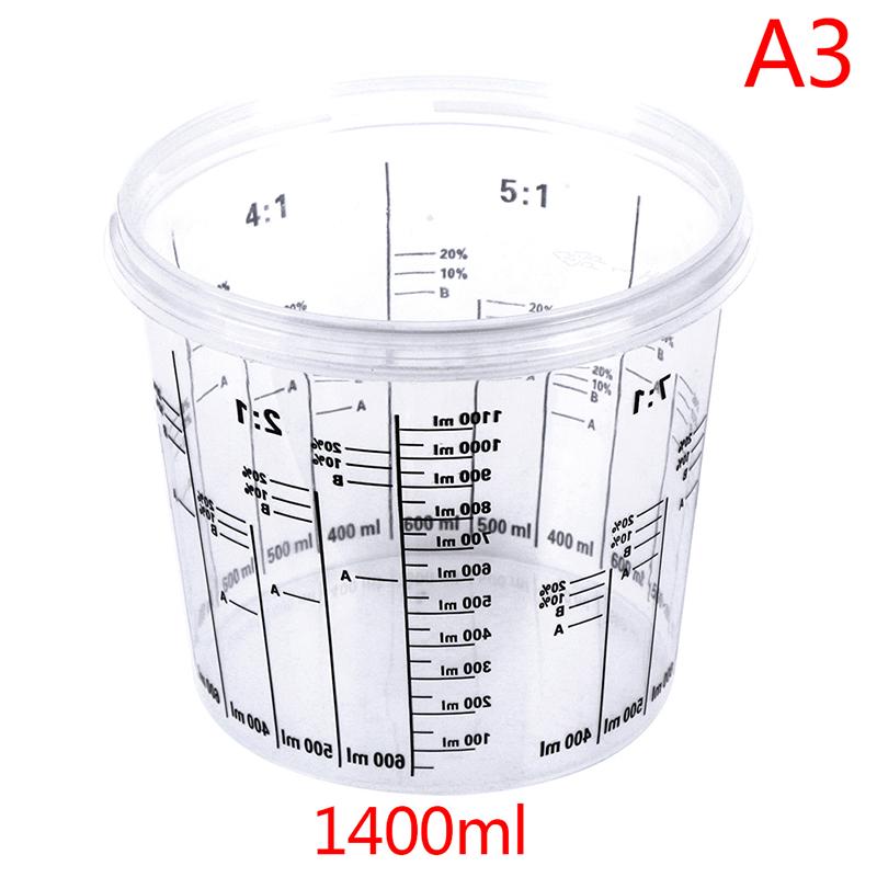 Пластиковый стаканчик для смешивания красок Pp Жесткий пластиковый стаканчик для краски Tune с крышкой