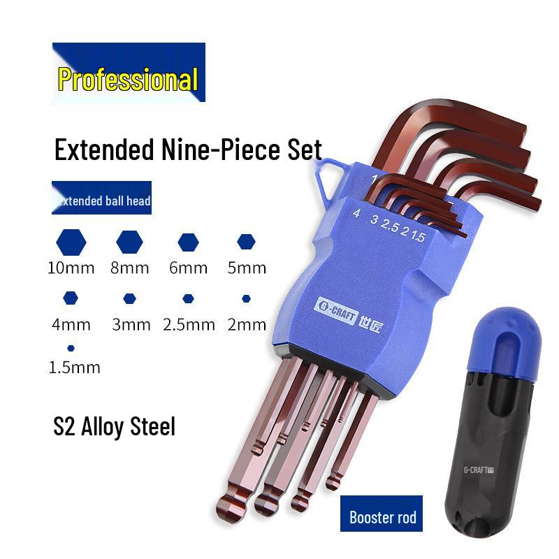 Набор из 9 шестигранных ключей Torx и квадратных