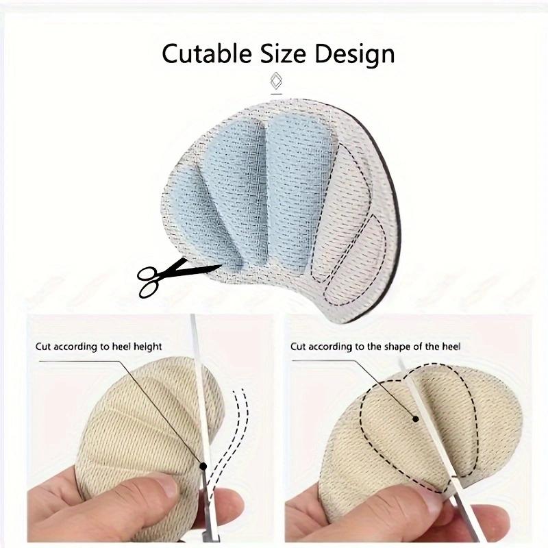 5 пар стельок, накладные накладки на пятки для спортивной обуви, регулируемый размер, противоизносные подушечки для ног, подушка, вставка, стелька, защита пятки, задняя наклейка