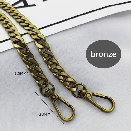 Ремешок-цепочка для сумки, сверхмощный металлический карабин с зажимом, сумка через плечо, сумка через плечо, сменная сумка, аксессуары для самостоятельного изготовления