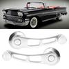 2-Piece Alloy Window Handle Riser Winder Crank for Classic Chevrolet Cars (Silver)