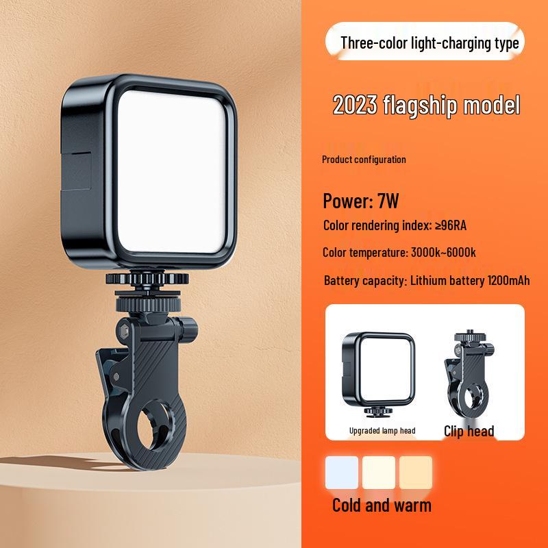 Портативный светодиодный заполняющий свет для селфи для телефона и камеры