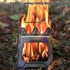 Outdoor Mini Fire Pits Foldable Stainless Steel Bonfire Stove Hinge Wood Burning Stove for Camping