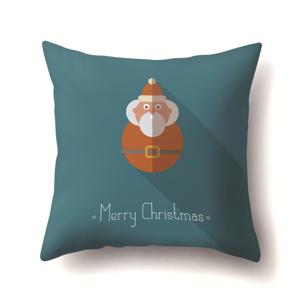 Christmas Santa Claus, Trees, Etc. Polyester Pillow, Sofa Cushion, Bedside Decoration