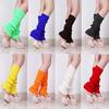 Women Solid Color Knit Winter Leg Warmers Stocking Knee High Legging Boot Socks