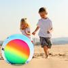 Soccer Ball Volleyball Inflatable Football Toy Beach Rainbow Balls Rainbow Football PVC Playthings