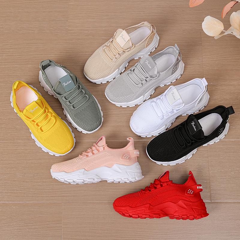Ева обувь женская весенне-осенняя мода новая женская обувь сетчатая дышащая на толстой подошве обувь Форреста Гампа корейская версия спортивная обувь