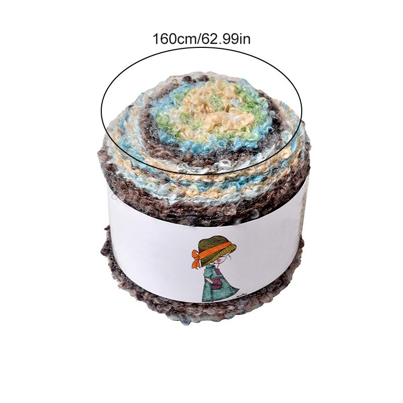 1 шт шерстяная нить модный вязаный шарф теплый цвет ручная работа градиент масляная живопись ретро стиль пряжа клубок