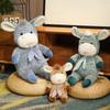 Cute Donkey Doll Plush Toy Soft Stuffed Donkey Hugging Pillow Grabbing Machine Doll Children's Birthday Holiday Gift