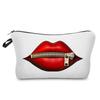Женская косметичка с принтом губ для организации туалетных принадлежностей, дорожный чехол для хранения 6382