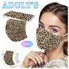 Трехслойная одноразовая пыленепроницаемая защитная маска с леопардовым принтом для взрослых