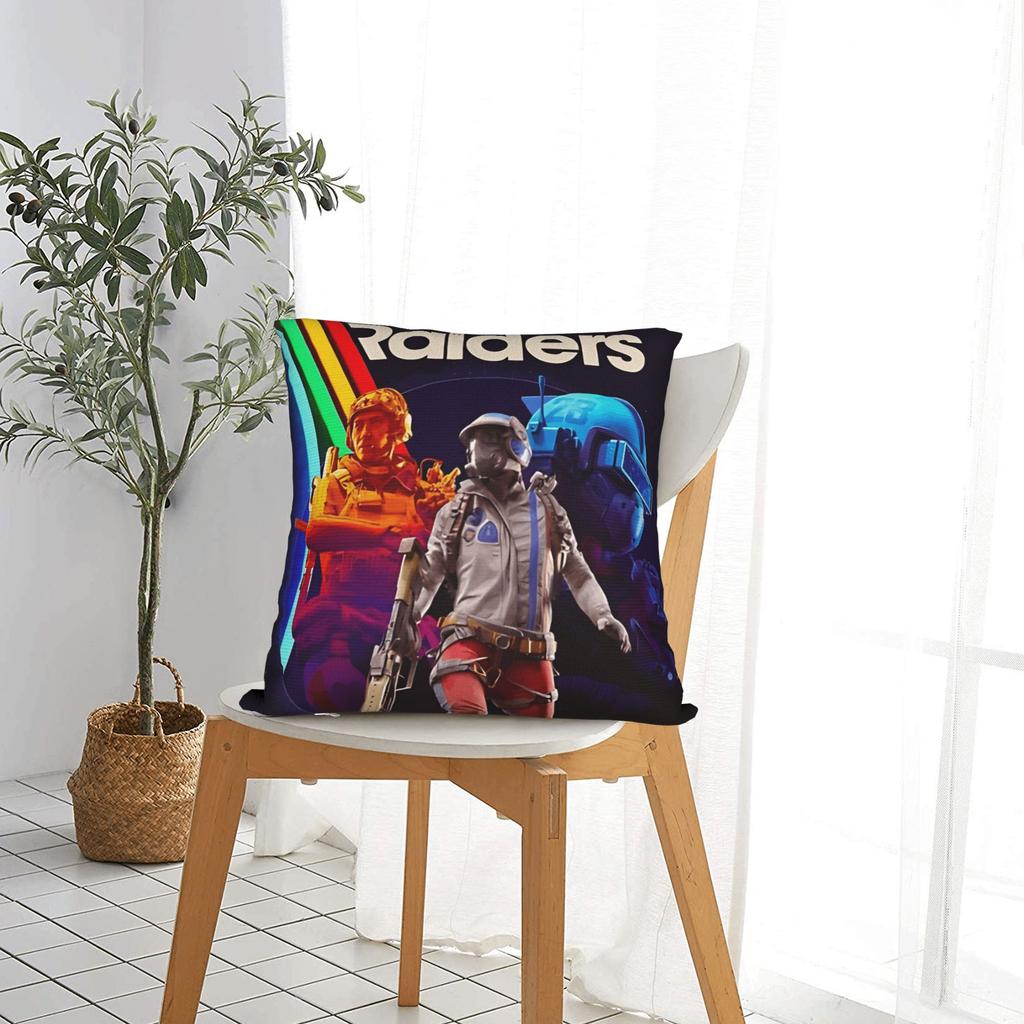 Arc Raiders Rooster Game Pillow Cover Retro Trendy Pillow Case For Couch Sofa Bedroom Design Cushion Cover Gift
