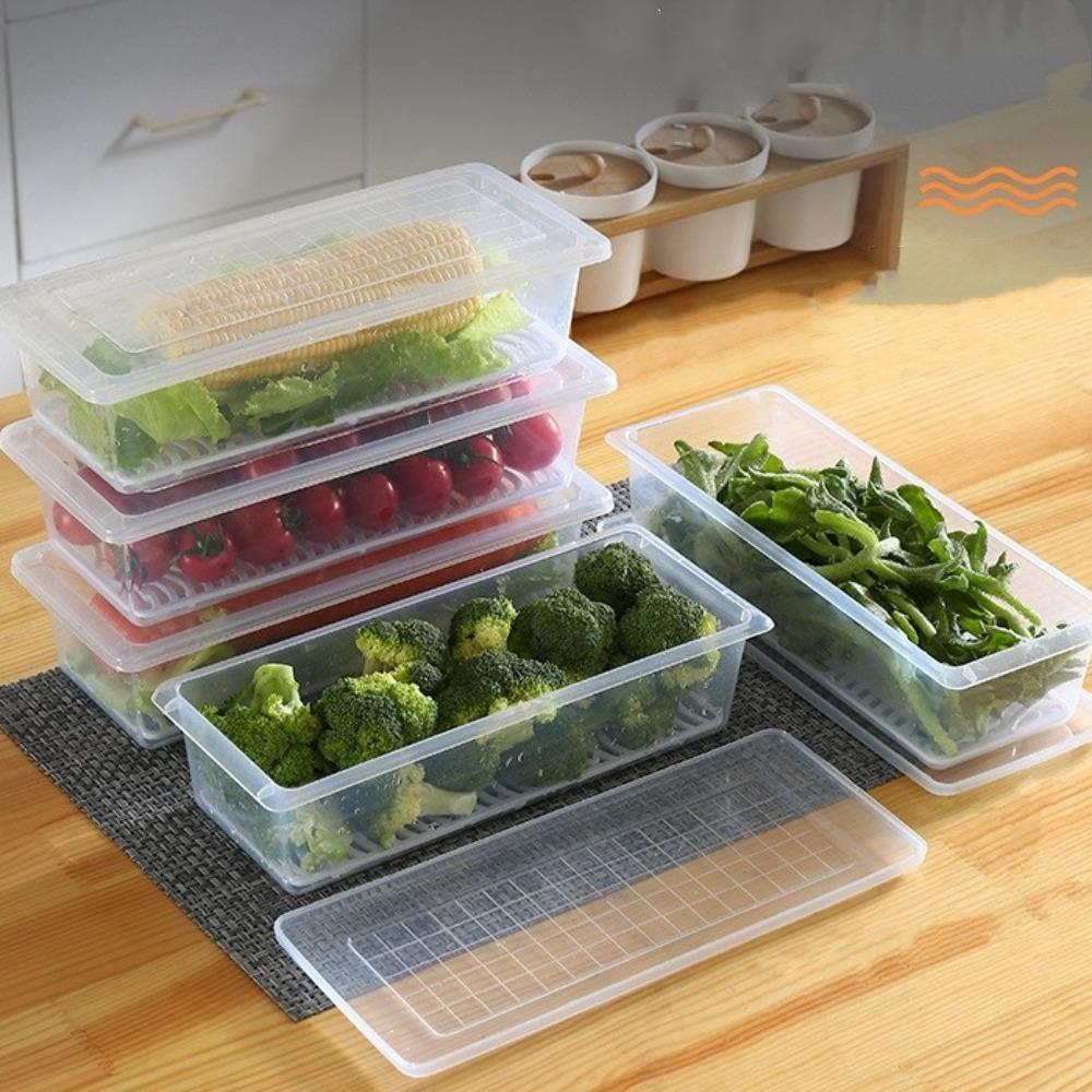 Сохраняющий свежесть кухонный контейнер для продуктов питания Прозрачный органайзер для холодильника Чехол Кухонные принадлежности