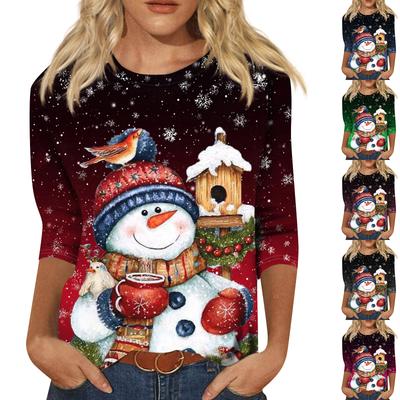 Женские топы с круглым вырезом, хлопковая женская повседневная модная блузка с длинным рукавом и круглым вырезом с цветочным принтом, пуловер