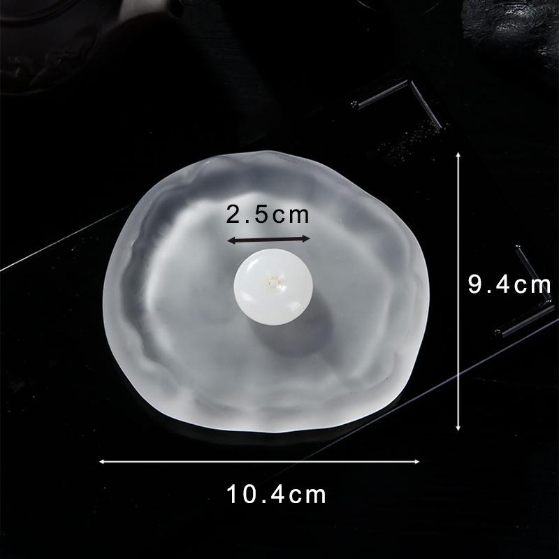 Мини-курильница из нефрита, подставка для благовоний со стеклянной пластиной для благовоний, улавливатель пепла, буддийские принадлежности для домашнего декора