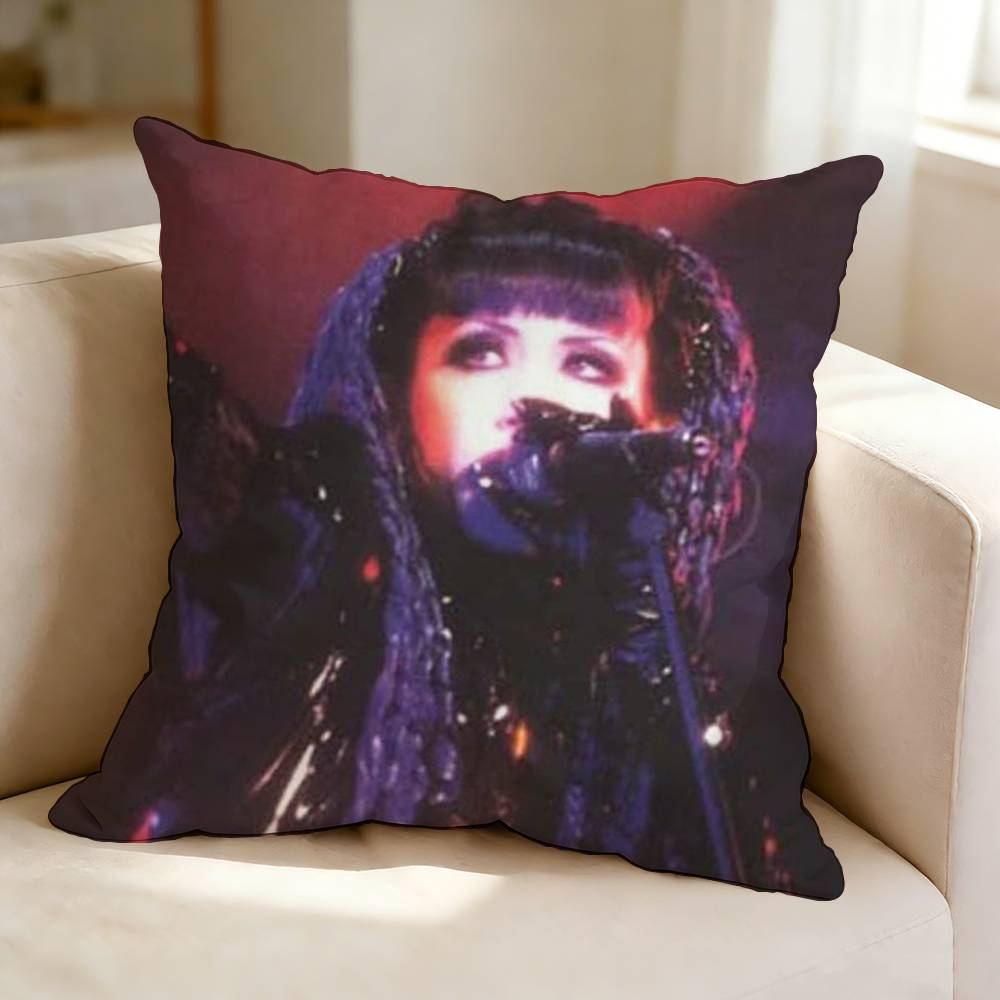 Baroque Rock Band MMalice MMizer Square DoubleSided printed Pillow Case Bedroom Bedside Pillow Sofa Cushion Cover