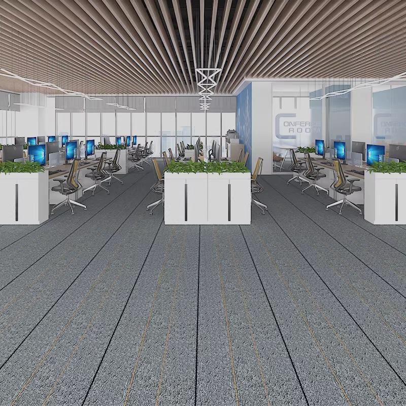 Огнестойкий ковролин с петлевым ворсом для офисов, конференц-залов, танцевальных студий, школ, стен и полов.