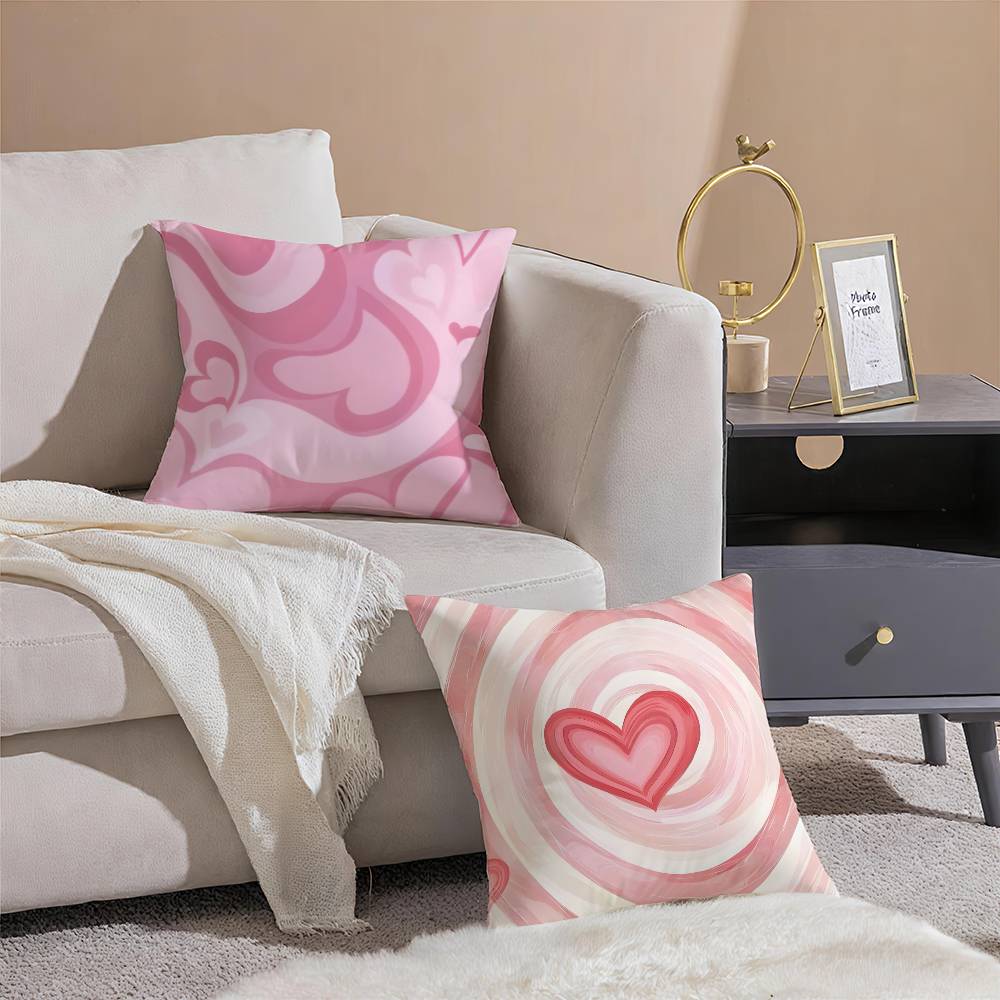 Beautiful Classic Style Love Pattern Pillow Case Printing Pillowcase Living Room Sofa Cushion Cover Bedroom Room Decor