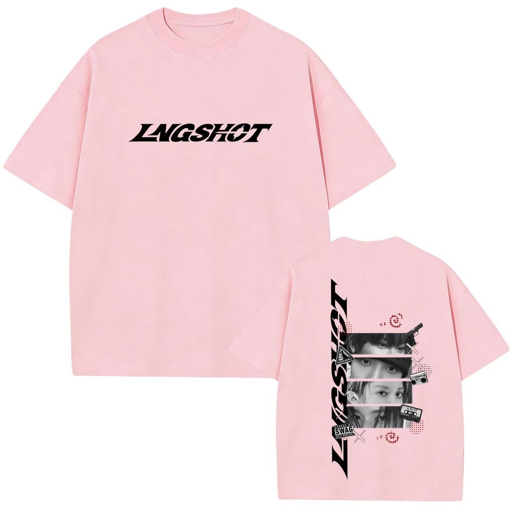 Korean Band Lngshot 2026 T-shirt Summer Men Women Kpop Fashion Trend Streetwear Male Casual High Quality Soft Cotton T Shirts
