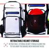 Franklin Sports Fastpitch Softball Bat Bag USA Traveler Elite Bat Backpack Equipment Bat Pack Fits Cleats Bats White - - Girls' & Women's - Helmet, +
