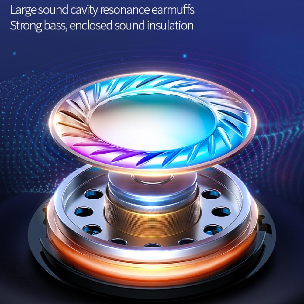 Складные компьютерные проводные наушники с RGB-подсветкой для компьютера/ПК/геймера/мобильного телефона/ноутбука