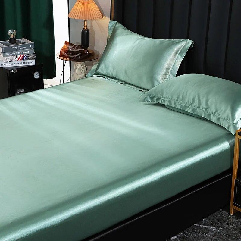 Простыня из шелка шелковицы, очень мягкая и шелковистая простыня для двуспальной кровати размера «queen-size», однотонные покрывала без наволочки
