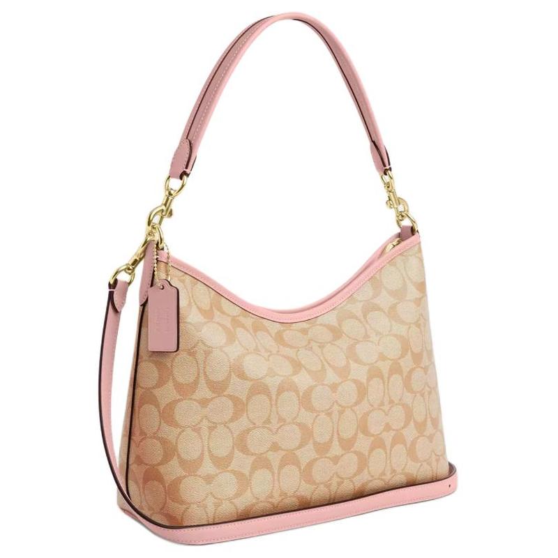 COACH shoulder bag Observed By Us joint model Laurel 31 detachable handle zipper closure coated canvas and leather hand-held crossbody large size