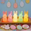 3D Printed Rabbit Lamp Hollow Bunny Night Light for Kid's Room Bedroom Nursery Easter Party Table