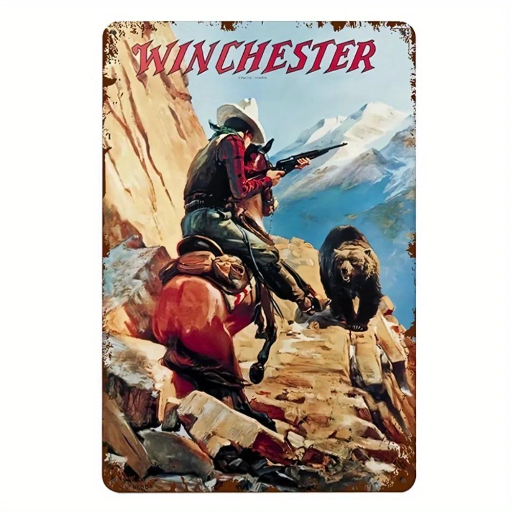 Аутентичная винтажная вестерн-ковбойская вывеска - Ретро-ковбойский кодекс Металлическое искусство для гаража/магазина/мужской берлоги/домашнего декора