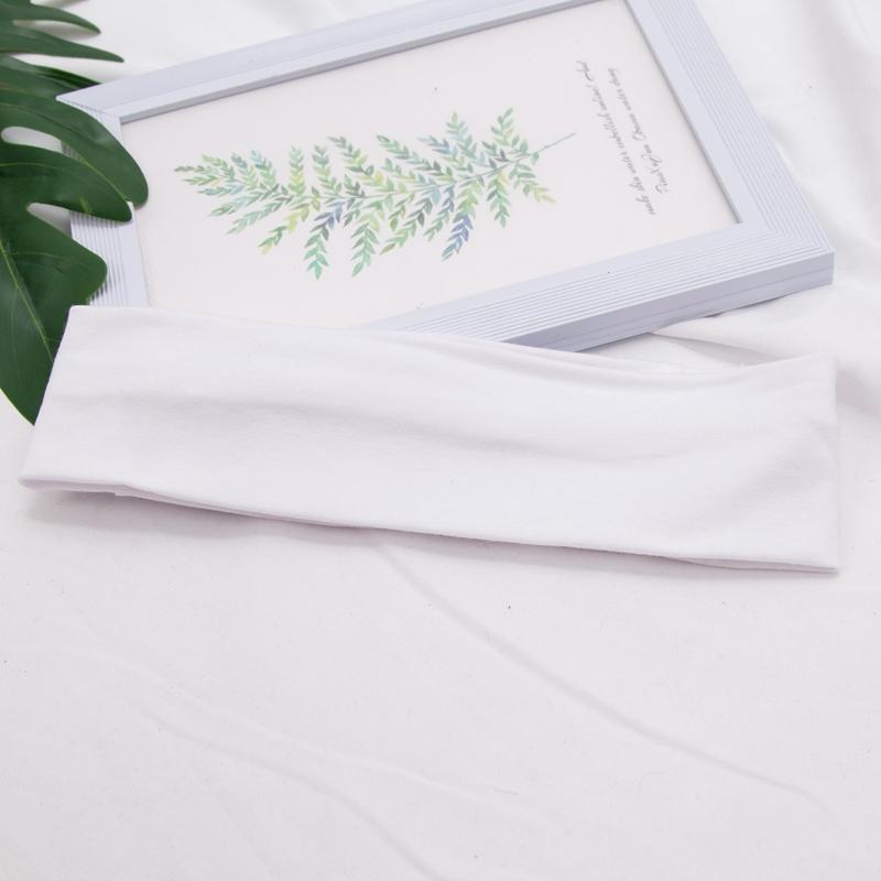 Хлопковые однотонные спортивные повязки на голову для спортзала, бега, йоги, повязки для волос от пота, высокоэластичные, для макияжа, женские, для тенниса, аксессуары для волос