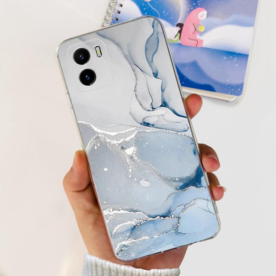 Для Vivo Y15s Y15A Y15C Чехол V2134 V2120 V2147 V2139 Популярный Цветок Тонкий Мягкий Силикон Прозрачная Задняя Крышка Для Vivo Y01 V2166 Чехол